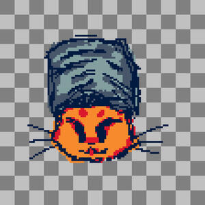 turban cat sketch